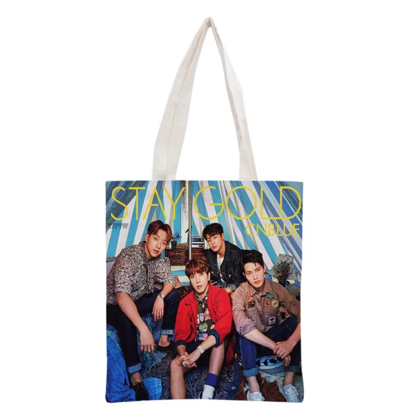 New arrived custom  CNBLUE printed canvas tote bag women handbag  beach travel b - £46.21 GBP