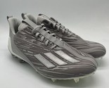 Adidas Adizero Silver/Metallic Grey Football Cleats GX5414 Men&#39;s Size 11 - $109.95