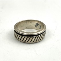 VTG Sterling Silver Spinner Mexican Band Ring 925 Size 8  - £56.61 GBP