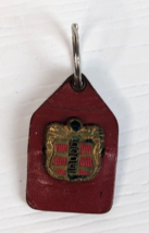 DODGE CREST Brown Leather Key Ring Dodge Vintage Key ring 1938 - 1955 - $14.84