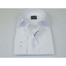 Men's Shirt By CASILA Turkey Cotton Blend Long Sleeves 501870-01 White Pique image 3