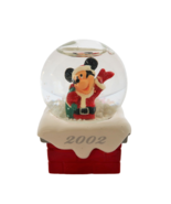 2002 Mickey Mouse as Santa Claus Christmas miniature snow globe Disney - $12.00