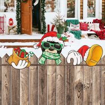 Bolisom Christmas Fence Peeker Garden Yard Sign Outdoor Xmas Decor - $254.27 MXN Bolisom Christmas Fence Peeker Garden Yard Sign Outdoor Xmas Decor - $254.27 MXN