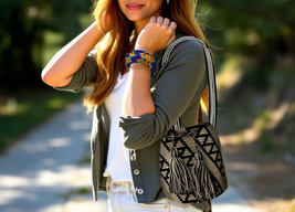 mochila hand-crafted purses - $1,294.16 MXN