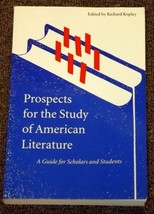 Prospects for the Study of American Literature A Guide for Scholars and Students - £1.97 GBP