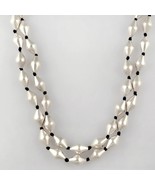 925 sterling silver two strands dholki beaded necklace, ethnic jewelry s... - $144.86 CAD