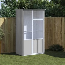 Bird Cage Grey Galvanized Steel Large Bird Cage Rectangular - $409.49