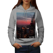 Wellcoda Empire State Building Womens Hoodie, New Casual Hooded Sweatshirt - £28.60 GBP