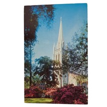 Postcard St John&#39;s Episcopal Church Savannah Georgia Chrome Unposted - £6.96 GBP