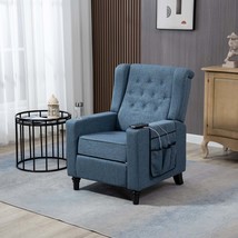 Modern Navy Blue Push Back Recliner Chair - $240.99