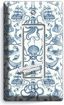 Toile Nautical Mermaid Lighthouse Boat 1 Gfi Light Switch Wall Plate Room Hd Art - £9.58 GBP