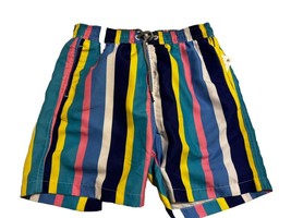 Boardies Swim Trunks Boys Youth 9 10 Retro Striped New - £19.43 GBP