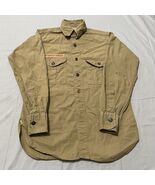 VTG BSA Boy Scouts Of America Uniform Shirt Metal Buttons 36&quot; Chest 25&quot; ... - $553.98 MXN