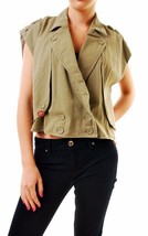 One Teaspoon Womens Vest Army Khaki Size S - £31.12 GBP
