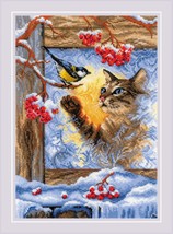 RIOLIS Counted Cross Stitch Kit 8.25&quot;X11.75&quot;-Meeting At The Window (14 Count) - £22.50 GBP