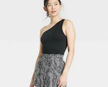 A New Day Women&#39;s Slim Fit Seamless One Shoulder Tank Black Size Small - $11.61