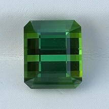 Natural Green Tourmaline 3.86 Cts Emerald Cut Loose Gemstone For Jewellery - £279.72 GBP