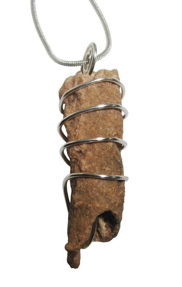 RARE UNUSUAL PRAYER PIPE LIGHTNING STRIKE SARAHA DESERT FULGURITE CRYSTA... - $33.33