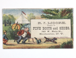 Man&#39;s Hat Shot Off by Arrow R.J. Moore Fine Boots Shoes Rochester NY 188... - £22.12 GBP