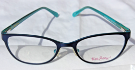 New – Lily Pulitzer 394 Hawthorne Navy Cat Eye Optical Eyeglass Frames 50-18-135 - £39.28 GBP
