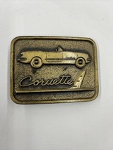 Chevrolet Corvette C1 Brass Belt Buckle 3” X 2.75” - $11.49