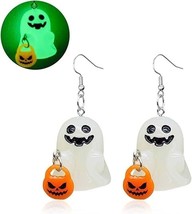 Halloween Ghost Earrings for Women 3D Ghost Pumpkin Corn Earrings Glow-I... - €7,99 EUR