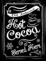 Hot Cocoa Old Fashioned Holiday Hot Drink Metal Sign - $29.95