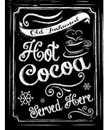 Hot Cocoa Old Fashioned Holiday Hot Drink Metal Sign - $39.95
