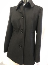 London Fog Women&#39;s Coat Black Wool Blend Size 10 NWOT - £38.83 GBP