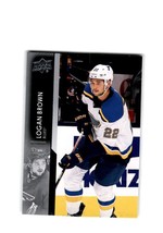 2021-22 UD Extended Series Base #633 Logan Brown St. Louis Blues - £1.01 GBP
