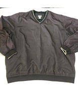 Izod XFG Golf Pullover Windbreaker Jacket V Neck Long Sleeve Mens Size XL - $13.50