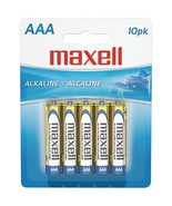 Maxell 723810 - LR0310BP Alkaline Batteries (AAA; 10 pk; Carded) - £23.31 GBP