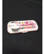 Rare Orig 1990s Sanrio Hello Kitty Untensil Kit Chop Sticks Japanese Pin... - $13.99