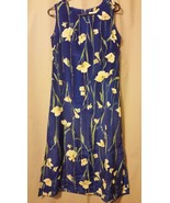 NEW GEAR - Blue with Yellow Flowers Sleeveless Small Dress   B5 - £12.84 GBP
