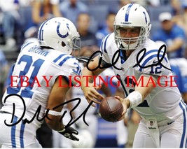 Andrew Luck And Donald Brown Signed Auto 8x10 Rp Photo Indianapolis Colts - £12.67 GBP