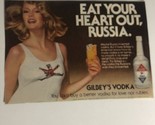 Gilbey’s Vodka Small vintage Print Ad Advertisement pa7 - $4.94