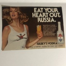 Gilbey’s Vodka Small vintage Print Ad Advertisement pa7 - £3.88 GBP