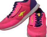 KangaROOS Womens Athletic Sneakers Shoes Pink &amp; Purple Zipper Pocket Sz 6 - $49.01