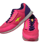 KangaROOS Womens Athletic Sneakers Shoes Pink &amp; Purple Zipper Pocket Sz 6 - £39.27 GBP
