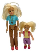 Fisher Price Loving Family Dollhouse Mother Daughter Blond Doll Hair 2006 - $21.49