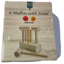 Kabezeth 6 Mallets With Stand~ Great For Shellfish / Nut Biscuit Chocolate - £6.43 GBP