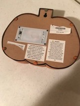 Pumpkin sitter with Led in distressed metal  - Battery Operated image 6