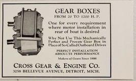 1931 Print Ad Gear Boxes Cross Gear &amp; Engines Made in Detroit,Michigan - £6.70 GBP