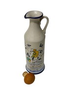 Tuscany Italy Italian 8” Olive Oil Cruet Bottle Blue White Floral Bird w... - $442.88 MXN