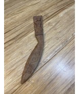 Vintage Wooden Polynesian Asian Tiki Letter Opener KG JD - $20.37 CAD