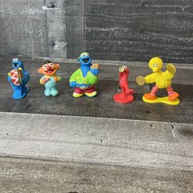 VTG Sesame Street Muppets Inc PVC &amp; Plastic Figures Lot of 5 Henson - £10.89 GBP