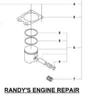 2 PISTON RINGS HUSQVARNA PARTNER K750 570 575 576 XP - $29.99