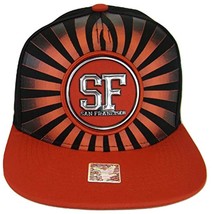 San Francisco Men&#39;s Striped Cotton Patch Style Adjustable Snapback Baseb... - $14.95