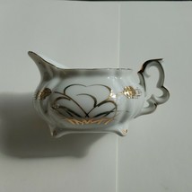 Vintage Lefton Porcelain Creamer, Hand Painted Gold Wheat Pattern, 20120 Japan - £11.35 GBP