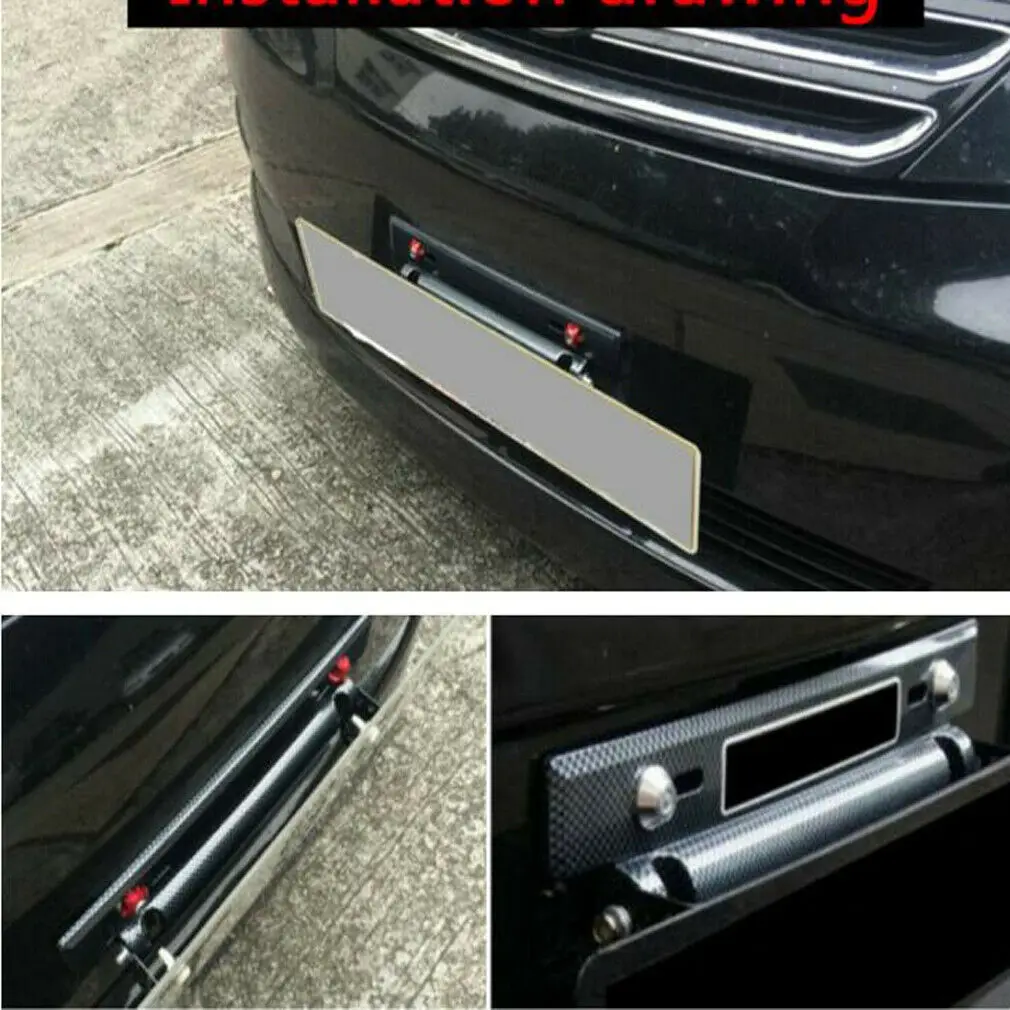 ABS Automobiles Front  Rear Number License Plate Holder Mounting Bumper Fe Reloc - $84.50